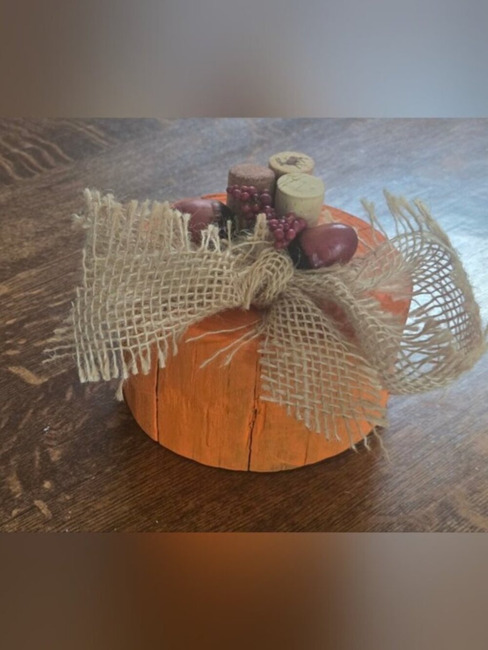 Festive Fall 23-24" Wreath with Pinecones, Pumpkins, and Berries - Picture 7 of 17